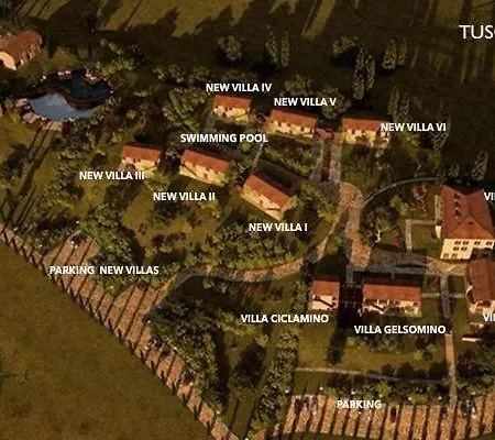 Wohnung Villa Famiglia2 Mit Gemeinschaftlichem Pool Volterra